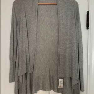 Tapered Grey Cardigan
